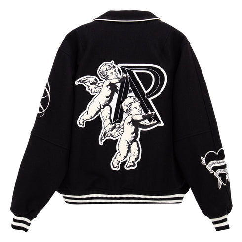 Represent Cherub Wool Varsity Jacket Jet Black W23REP_MJ1008-01 Degli Uberti